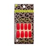 GoldFinger Press On Nails Full Cover Bold Red Color Matt Finish Nails Glue On Long Fake Nails with Glue, Long Lasting, Sturdy,