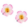 Love Sweety 2pc Hawaiian Plumeria Hair Clips Galsang Flower Barrettes for Beach Party(Pink)