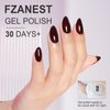 FZANEST Deep Red Gel Nail Polish,15ml Dark Cherry Red Gel Polish Color Soak Off UV LED Nail Gel Polish Nail Art Starter Manicure Salon DIY at Home, 0.51 OZ#1548