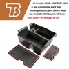 TACOBRO Center Console Organizer Compatible with Jeep Wrangler JL and JLU 2018-2023 2024 Accessories, Gladiator JT Truck 2020 2021 2022 2023 Insert Tray Armrest Storage Box (Not for JK/JKU), Red