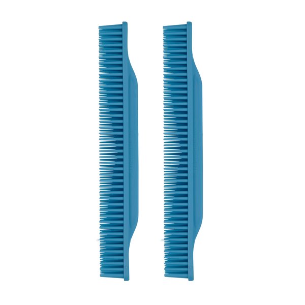 Allegro Combs #70 Wide Tooth Combs Defining Brush Comb 3-Row Wide Tooth For Curly Hair Comb For Women Curly Hair, Hair Stylists Hair Comb 2 Piece (Baby Blue)