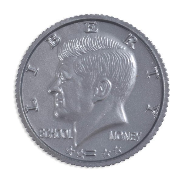 LEARNING ADVANTAGE - 7501 Learning Advantage, Play Half-Dollar Plastic Coins - Set of 50