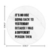 It's No Use Going Back to Yesterday Because I was A Different Person Then Round Label Stickers 100pcs Circle Decals for Water Bottle Luggages Laptop Computer Envelopes Seals Card Boxes 2in