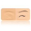 Guapa 3D Eyebrow Module Silicone Skin with Printed Guiding Lines for Starters and Professional Tattoo Training Perfect for Permanent Makeup Hairstroke Eyebrows Practice (3D eyebrow template-1 pcs)