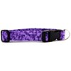 K9 Bytes Purple Butterflies Soft Adjustable Dog Collar with Quick Release Buckle Extra Small