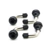 OTAUPRS 4 Pieces PVR70 Snap-in Tubeless Motorcycle Tire Valve Stems 90 Degree Fits 0.453 Inch Rim Holes Nickel Finish
