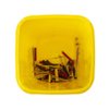 Ciieeo Blade Dispenser Case Disposable Razor Blade Disposal Case Barber Shop Storage Bank Container for Used Razor Blades Broken Cutter Devices Old Waste Blades Yellow