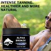 Intense Tanning Gel |Alpha Bronze Tanning Accelerator | Non-Greasy, Waterproof, with Carrot & Coconut Oils | Hydrating, Vitamins A & E | Unisex 3.5 oz