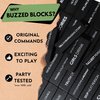 Buzzed Blocks Adult Drinking Game - 54 Blocks with Hilarious Commands and Games on 40 of Them | Perfect Pregame Entertaining Party Starter Game | Novelty Funny Gift (Black)