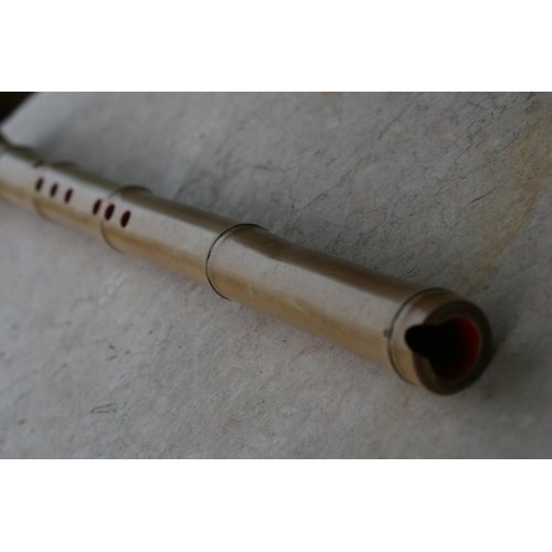 8 Hole U-shape Voicing Mouthpiece Dongxiao Bamboo Flute w. Root End. G Key Zen Instrument