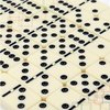 ERLLE Dominos Set Game. Premium Classic 28 Pieces Double Six Domino. Durable Leather Box. Kids, Boys, Girls, Party Favors and Anytime Use. Duoble 6 Dominoes.(PVC Edition)