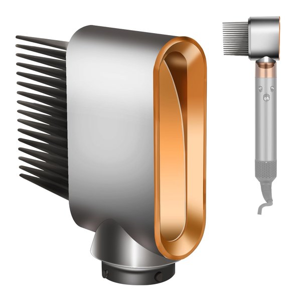 ZEPHBLOW Wide-Tooth Comb Attachments for Dyson Airwrap HS01/05,Pre-Styling Dryer Brush for Curly Coily Hair, Replacement Part for NO.971894-03