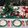 40PCS Merry Christmas Paper Napkins 13 x 13 Inches White Luncheon Napkins Cocktail Napkins Disposable Christmas Theme Decorations for Birthday, Christmas Theme Party Supplies