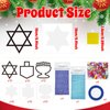 32 Set Christmas DIY Craft Kits，Christmas Tissue Paper Sign Craft Kit Christmas Tree Ornaments Suncatchers Craft Craft for Winter Xmas Classroom School Decorations DIY Art Project Activities