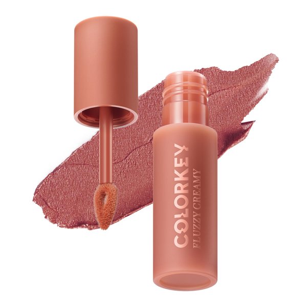 COLORKEY Cheese Matte Lip Mud | Long Lasting Matte Lipstick - Non-Stick Cup | Waterproof & Smudge-Proof (CR05 Strawberry Cheese, 2.5g)