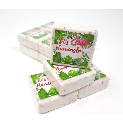 12 Lets Flamingle Soap Favors - 1.5oz Soap Favors - Flamingo Shower Favors - Flamingo Bridal Shower - Flamingo Bachelorette - Flamingo Baby Shower