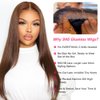 TENACOO Chocolate Brown Glueless Wigs Human Hair Pre Plucked Pre Cut 9x6 Wear And Go Glueless Wig Brown Lace Front Wigs Human Hair 200% Density Long Brown Glueless Wig 22 inch