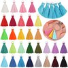 180PCS 30 Colors 3.5CM Multi-Color Mini Tassels Tiny Craft Tassels for Earring Jewelry Making Keychain Tassel Charms Bag Charms Pendant Handmade DIY Accessories(1.44Inch)