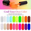 beetles Gel Polish Set 23Pcs Neon Collection with 3Pcs Base Gel Top Coat, Hot Pink Magenta Lemon Green Colors Gel Nail Polish Kit Soak Off UV Manicure Holiday Nail Art