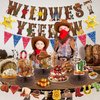 Western Party Decorations, Cowboy Birthday Party Decorations Includes Wild West Banner Yee Haw Banner Western Centerpiece for Table, Western Themed Cowboy Birthday Party Supplies