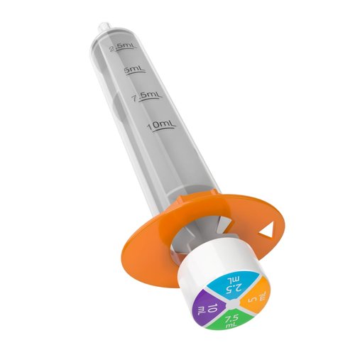 EZY DOSE Kids Baby Oral Syringe & Dispenser, True Easy Design for Liquid Medicine, Easy to Control, 10 mL/2 TSP Color Coded, BPA Free, Pack of 3