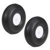 uxcell Tire and Wheel Sets for RC Airplane,PU Sponge Tire with Plastic Hub,3.5" 2pcs