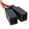 2Pcs ShareGoo JR Style Servo Splitter 1 Male to 2Female Y Harness Leads Y Splitter Cable Lead Wire 350mm for RC Cars Airplane Helicopter Drone Receiver Servo ESC