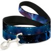 Dog Leash Galaxy Swirl Shining Stars 6 Feet Long 1.0 Inch Wide
