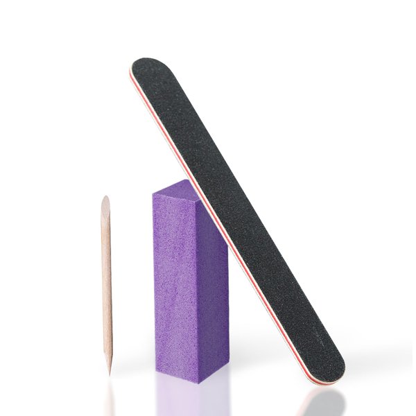 SKYPIA Nail File and Buffer Block Set - Professional Nail Buffer, File, and Sticks - Achieve Salon-Worthy Nails at Home (Elegant Purple,)
