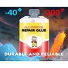 All-Purpose Repair Glue, AB Glue Waterproof Sealant, Casting Repair Glue for Metal, Metal Repair Paste Magic Welding Glue for Repairing All Surfaces (2PCS)