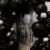PartyWoo Black Balloons, 127 pcs Matte Black Balloons Different Sizes Pack of 36 Inch 18 Inch 12 Inch 10 Inch 5 Inch Black Balloons for Balloon Garland or Balloon Arch as Party Decorations, Black-Y18