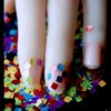 Body face Glitter Mix Colors, Mermaid Sequins Holographic Glitter for Lip Gloss Face Eye Lip Hair Nail Art,30g Laser Square Stripe Design Chunky Sparkling Body Glitter Gel for Musical Festival Party