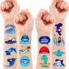 112 PCS Swimming Temporary Tattoos Birthday Party Decorations Supplies Favors Swim Team Pool Waves Summer Beach Themed Decor Stickers For Boys Girls Gift School Prizes Rewards