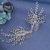 WONRLUA 2 PCS Bridal Hair Comb, Wedding Hair Clips for Brides, Bridal Headpieces for Wedding