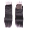 ALLRUN Straight Bundles with Closure Human Hair 22 24 26Inch+20 Closure 100% Unprocessed Brazilian Straight Virgin Human Hair 3 Bundles with 4x4 HD Lace Closure Free Part Deals Human Hair Extensions