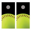 Soft Ball 1 Cornhole Board Decal Wraps (Non Laminated)