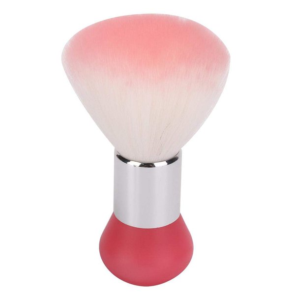 Barber Neck Duster Brush, Professional Hair Salon Hair Removal Brush, Broken Hairbrush, Haircut Special Cleaning Brush Hair Cutting Kits for Barber Haircut, Shaving, Cleaning (Pink)
