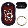 Custom Engraved Pet Tag - Small Dog with Bone - Brown - Dog Tag - Tag-Z Wag-Z