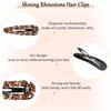 12 Pieces Rhinestone Clip for Hair Rhinestone Snap Hair Clip Crystal Snap Hair Barrettes AB Crystal Metal Hair Clips Crystal Hairpins Wedding Decorative Hair Clips Hair Accessories for Women Girls