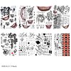 16 Sheets Joker Tattoos, Harley Quinn Tattoos, Tattoos for Suicide Squad Perfect for Halloween, Costumes, Harley Quinn Accessories Party and Cosplay