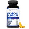 ThyroShield Thyroid Support, Pure Complex with Iodine, Ashwagandha, L-Tyrosine, Selenium, Thyroid Supplement for Women & Men, Energy, Hormone & Metabolism Support, cGMP, CoA Verified - 60 Capsules