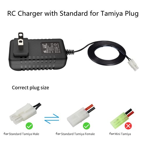melasta 7.2V 9.6V 8.4V RC Car Battery Charger Compatible with Redcat Racing Hexfly NiMH Battery and Standard Tamiya Battery, 2.4V-12V NiMH/NiCD Universal RC Charger
