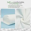 Funfeel Clean Towels - 100% Biobased, Disposable Face Towels for Sensitive Skin, Super Soft Biodegradable Makeup Remover Wipes, Facial Washcloth 50 Ct with 5 Ct Cotton Trial Pack, 2 Packs
