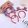 Dremcoue 4th of July Headband Independence Day Head Boppers 4th of July Decorations Hair Band Hair Hoop Patriotic Party 4th of July Festival Headdress Accessories 4Pcs