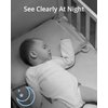 eufy Baby Wi-Fi Baby Monitor 2K with Noise Detection, Night Vision, Room Temperature Detection, Camera, Easy Setup, User-Friendly App, Requires 2.4GHz Wi-Fi