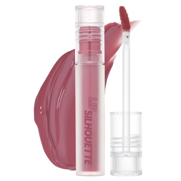 I'M MEME Lip Silhouette Gloss Tint -10 Mauve Chiffon | Best Tinted Lip Gloss, Highly Pigmented, Long Lasting, Hydrating & Moisturizing, Light-weight, Glossy Finish, Buildable, 4g