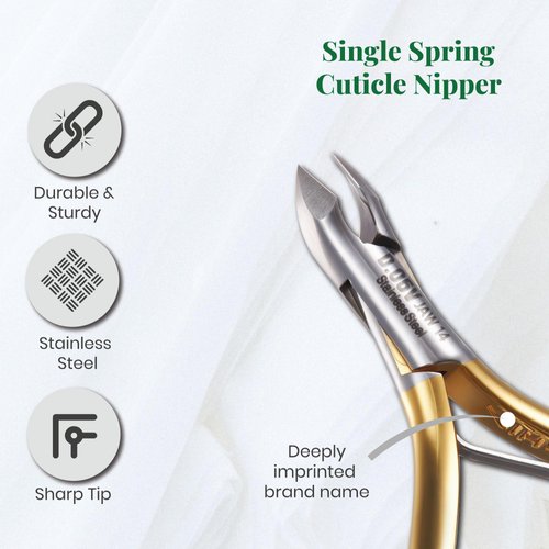 NGHIA Premium Cuticle Nipper - D-05V Jaw 14 (Stainless Steel) - Professional Nail Tools