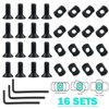 16 Pack M5 T-Nut Screw Replacement Sets,Compatible with Rail Mount, with Thread Locking Screws, Wrench and Nuts, Hardware for Standard Rail Systems (16 x Screws, 16 x Nuts and 3 x Wrench)…