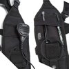 LUITON Radio Shoulder Harness Holster Chest Holder Universal Vest Rig for Police Firefighter Two Way Radio Search Rescue Essentials with American Flag Patch