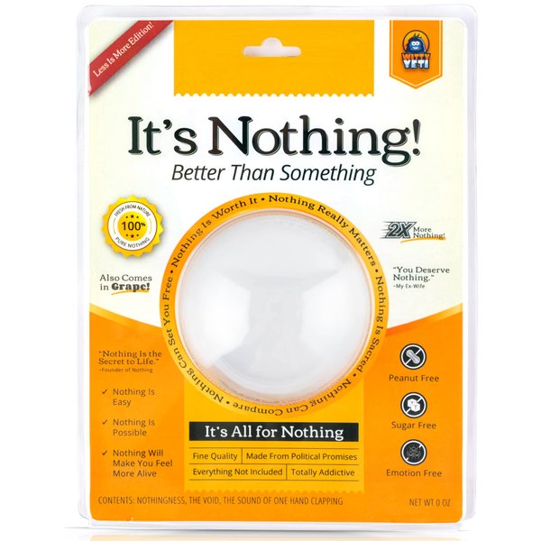 Super Funny, The Gift of Nothing Gag Gift. Hilarious Practical Joke for The Person Who Has Everything Fun Xmas Prank for Friends. Great Family Friendly Christmas Stocking Stuffer